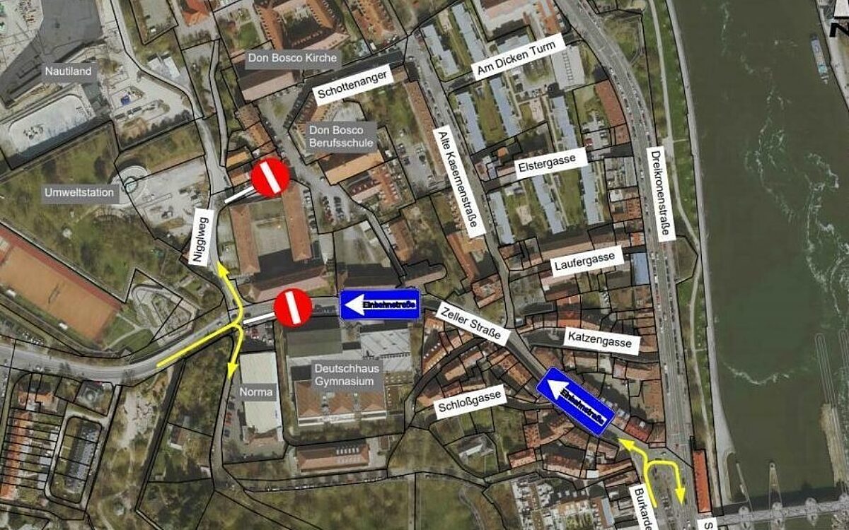 Die Verkehrsführung in der Zeller Straße Die Verkehrsführung in der Zeller Straße